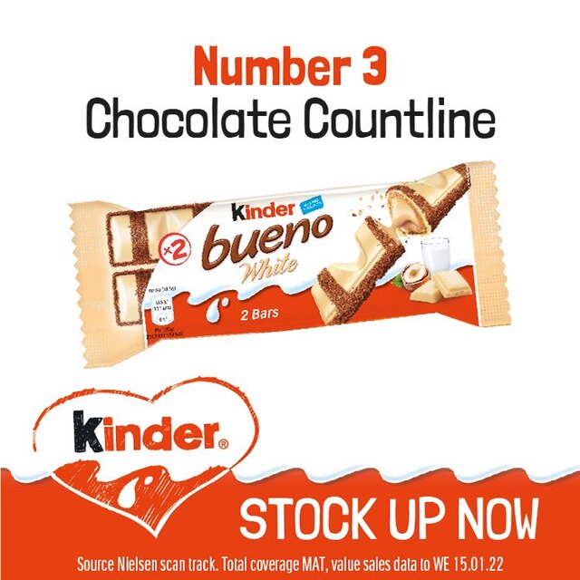Kinder Bueno White Chocolate & Hazelnut Bars Multipack thumbnail 8