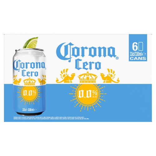 Corona Cero Alcohol-Free Lager Beer Cans thumbnail 2