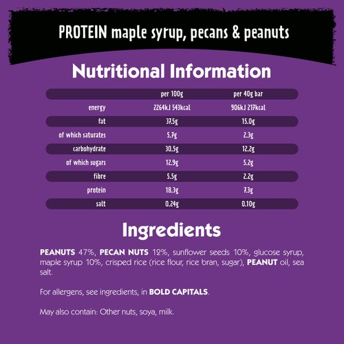 Eat Natural Maple Syrup, Pecan and Peanut Bars thumbnail 4