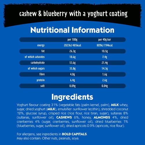 Eat Natural Cashew and Blueberry Bars thumbnail 5