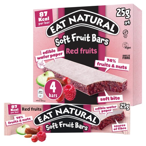 Eat Natural Red Berries Soft Fruit Bars
