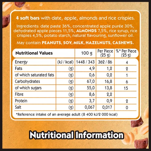 Eat Natural Peanut & Date Soft Fruit Bars thumbnail 6