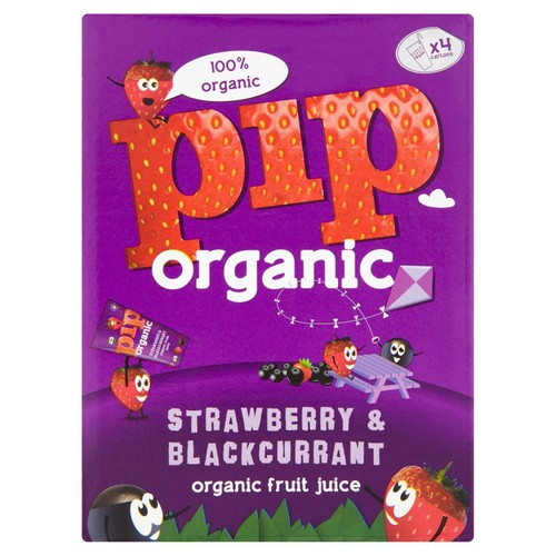 Pip Organic Strawberry & Blackcurrant Juice Cartons thumbnail 2