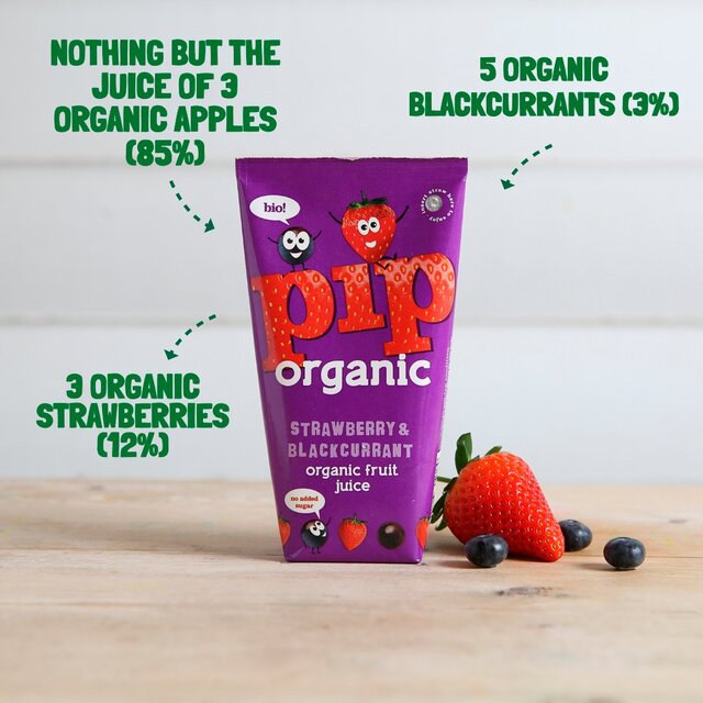 Pip Organic Strawberry & Blackcurrant Juice Cartons thumbnail 4