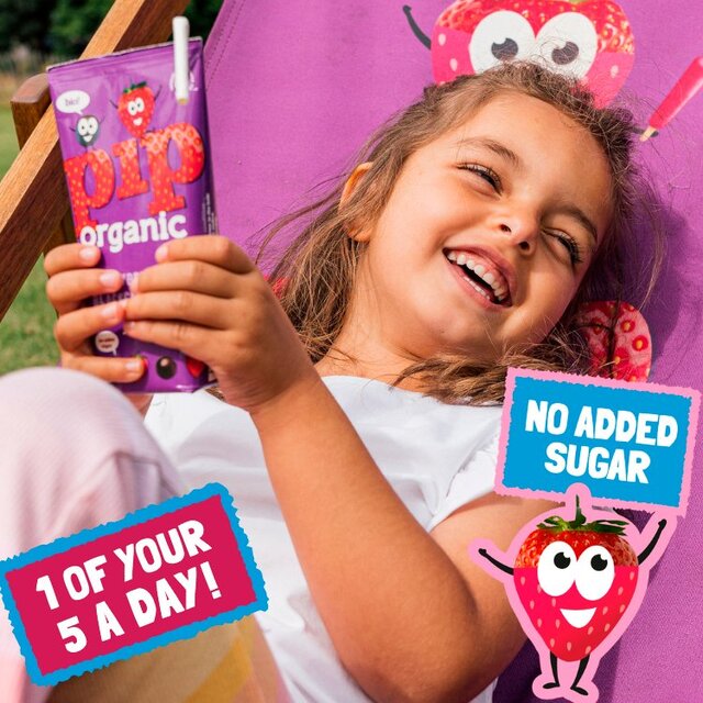 Pip Organic Strawberry & Blackcurrant Juice Cartons thumbnail 5