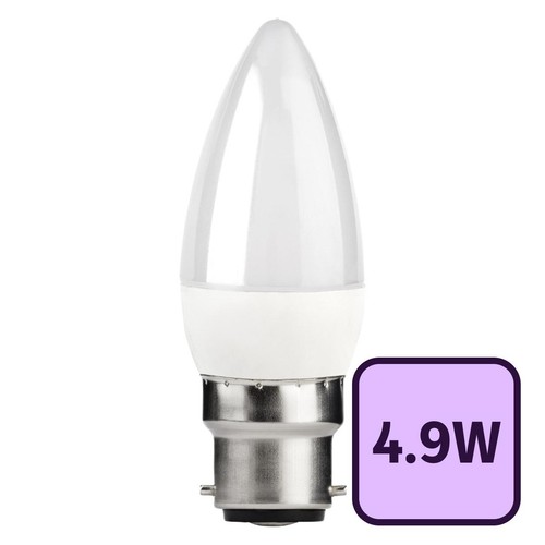 TCP LED Candle 470L B22 4.9W Warm White