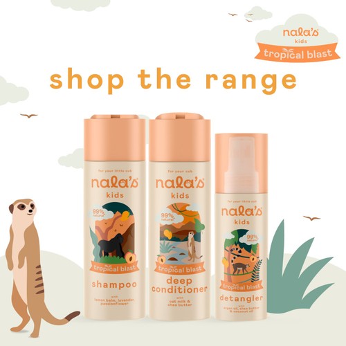 Nala's Kids Detangle Spray Tropical Blast thumbnail 4