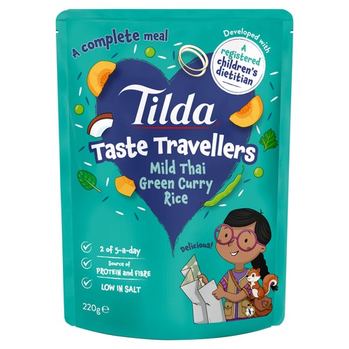 Tilda Kids Taste Travellers Mild Green Thai Curry Rice thumbnail 2