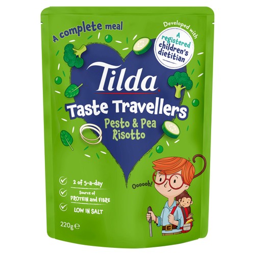 Tilda Kids Taste Travellers Pesto & Pea Risotto Rice thumbnail 2