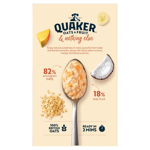 Quaker Oats Exotic Fruits Sachets 33g thumbnail 2