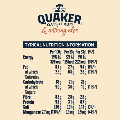 Quaker Oats Exotic Fruits Sachets 33g thumbnail 5