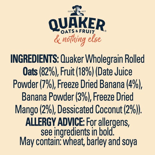 Quaker Oats Exotic Fruits Sachets 33g thumbnail 6