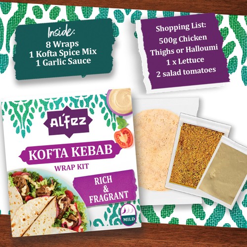Al'Fez Kofta Kebab Wrap Kit thumbnail 3