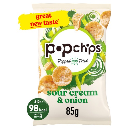 popchips Sour Cream & Onion Sharing Crisps