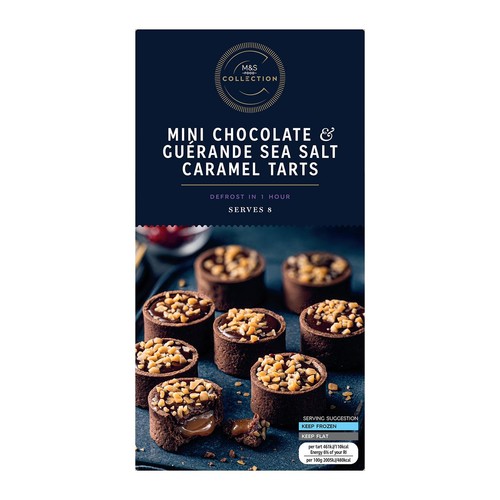 M&S Mini Chocolate & Guerande sea salt caramel tarts thumbnail 4