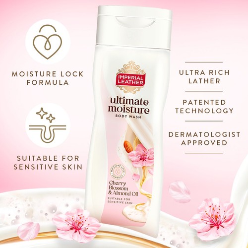 Imperial Leather Ultimate Moisture Cherry Blossom & Almond Oil Body Wash thumbnail 5