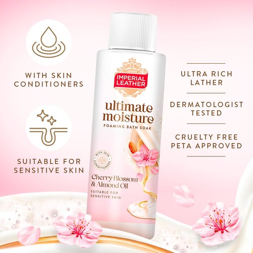 Imperial Leather Ultimate Moisture Cherry Blossom & Almond Oil Bath Soak thumbnail 3