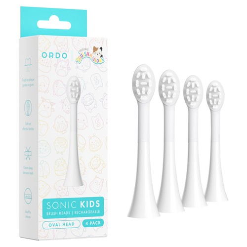 Ordo Sonic Kids Rechargeable Toothbrush Heads White