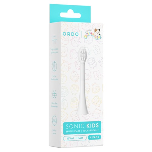 Ordo Sonic Kids Rechargeable Toothbrush Heads White thumbnail 2