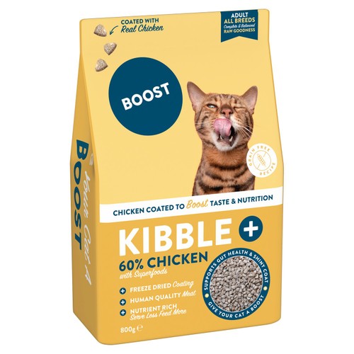 Boost Pet Kibble Plus Freeze Dried Coated Chicken for Cats thumbnail 2