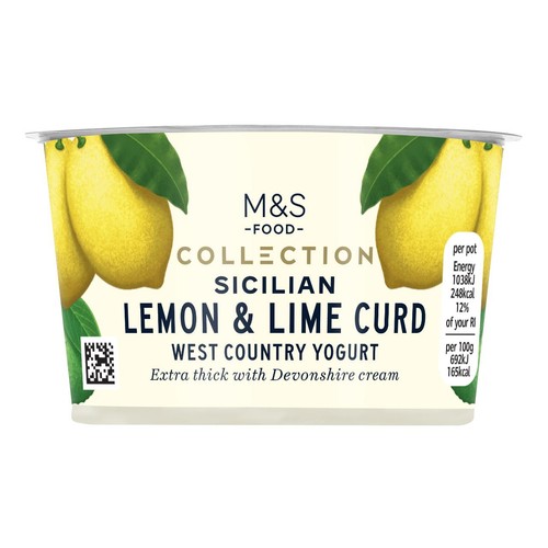 M&S Collection Sicilian Lemon & Lime Curd West Country Yogurt thumbnail 2