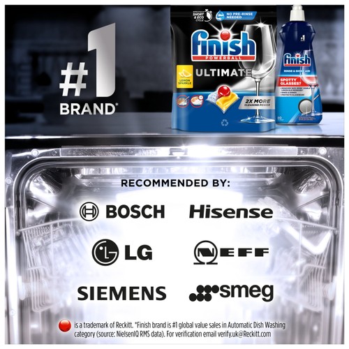 Finish Ultimate All in One Dishwasher tabs Lemon thumbnail 4