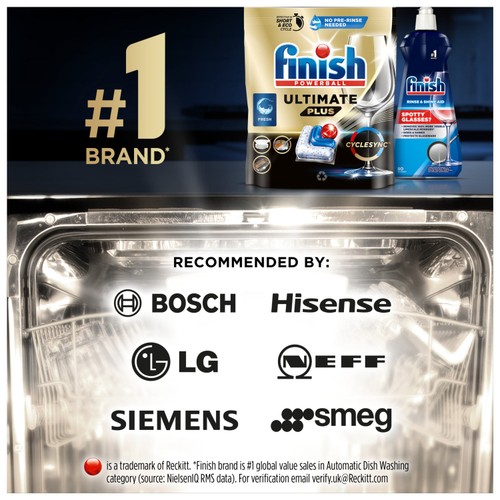 Finish Ultimate Plus All In One Dishwasher Tablets Fresh thumbnail 4