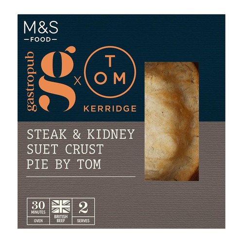 M&S Gastropub Steak & Kidney Suet Crust Pie By Tom Kerridge