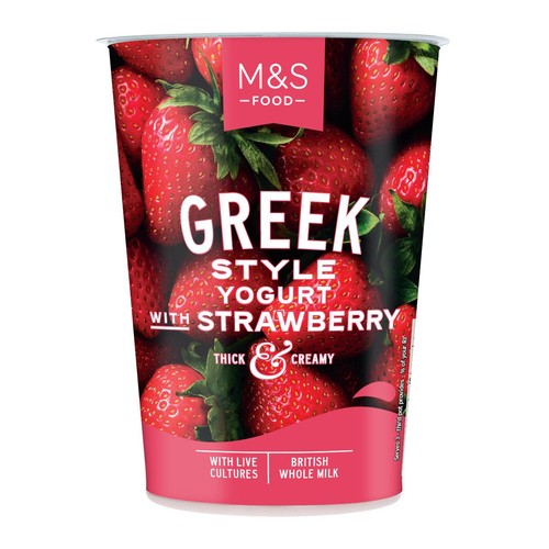 M&S Greek Style Yogurt with Strawberry thumbnail 3