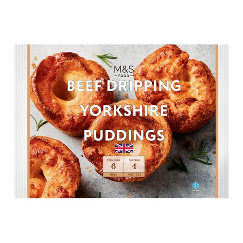 M&S 4 Beef Dripping Yorkshire Puddings thumbnail 2