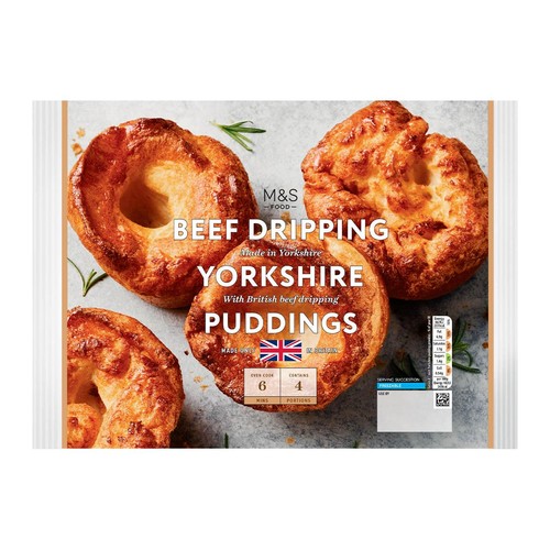 M&S 4 Beef Dripping Yorkshire Puddings thumbnail 3