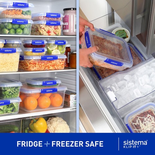 Sistema Klip It Plus Food Containers Starter Set 6 Pack Airtight thumbnail 5