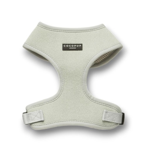 Cocopup London Sage Tweed Dog Harness Large