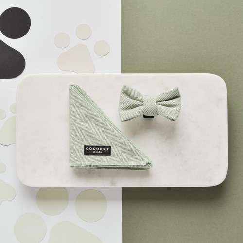 Cocopup London Sage Tweed Dog Bandana & Bow Tie thumbnail 2