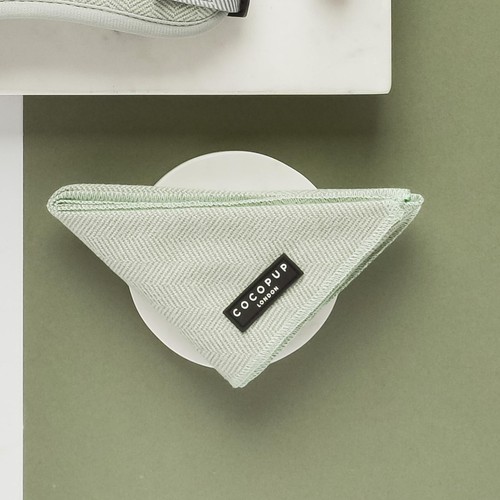 Cocopup London Sage Tweed Dog Bandana & Bow Tie thumbnail 3