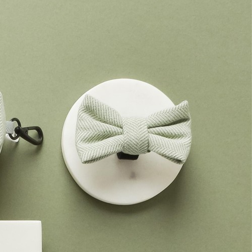 Cocopup London Sage Tweed Dog Bandana & Bow Tie thumbnail 4
