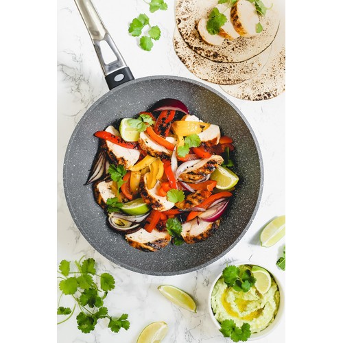 MasterClass Cast Aluminium Non-Stick Wok 28cm(11'') thumbnail 4