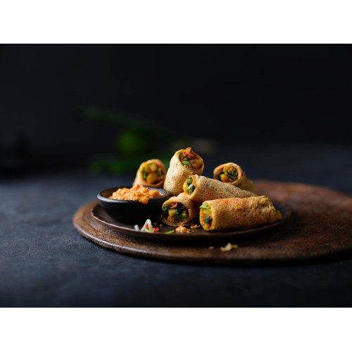 M&S Collection Mini Potato & Spinach Dosa Rolls thumbnail 2