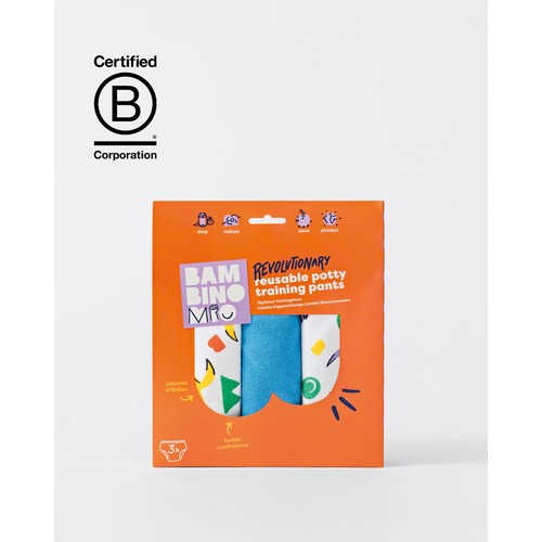 Bambino Mio, Reusable Potty Training Pants, 3 Pack, BOLD, 2-3 years thumbnail 3