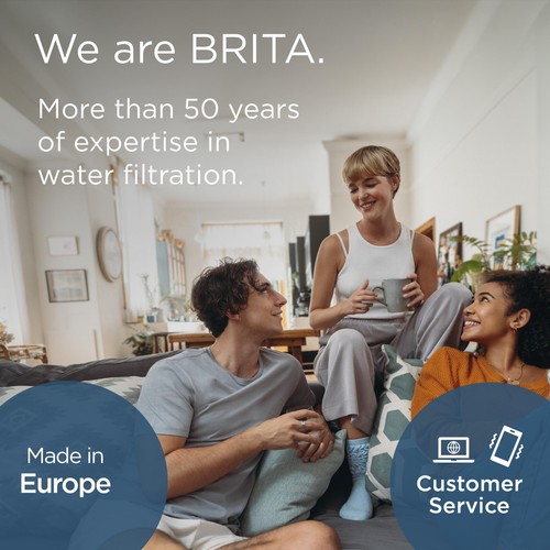 BRITA Style Essential Water Filter Jug Stone Blue thumbnail 8