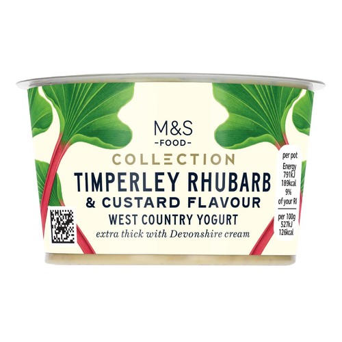M&S Collection Timperley Rhubarb & Custard Flavour West Country Yogurt thumbnail 2