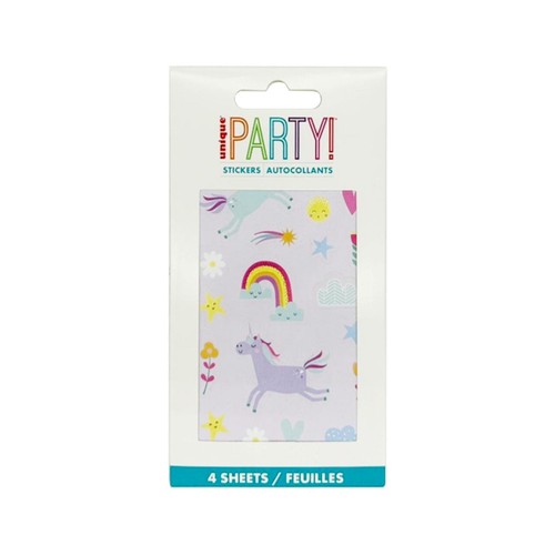 Unicorn Sticker Sheets Party Bag Toys