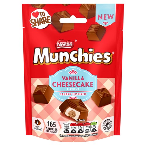 Munchies Vanilla Cheesecake Flavour Chocolate Sharing Bag thumbnail 3