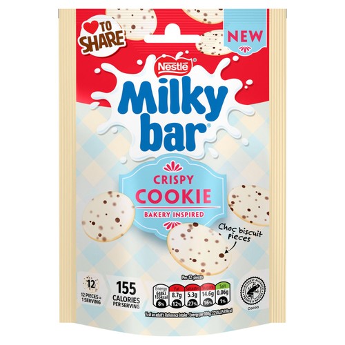 Milkybar Buttons Crispy Cookie White Chocolate Sharing Bag thumbnail 2