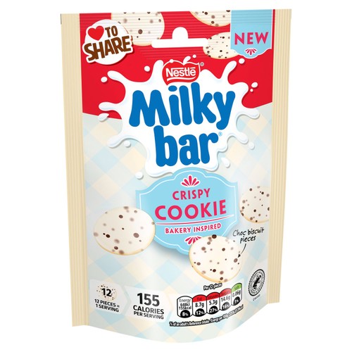 Milkybar Buttons Crispy Cookie White Chocolate Sharing Bag thumbnail 3