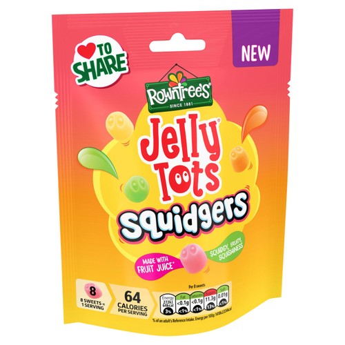 Rowntree's Jelly Tots Squidgers Pouch thumbnail 2