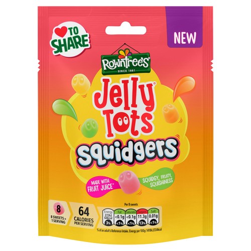 Rowntree's Jelly Tots Squidgers Pouch thumbnail 3