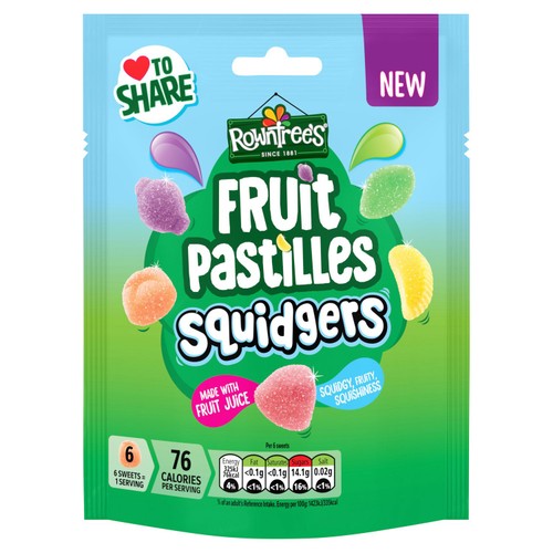 Rowntree's Fruit Pastilles Squidgers Pouch thumbnail 2
