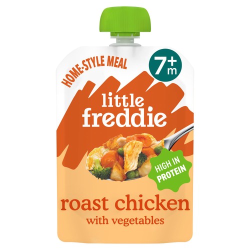 Little Freddie Organic Roast Chicken with Veg Baby Food Pouch  6m+