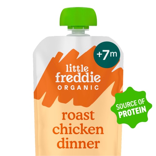 Little Freddie Organic Roast Chicken with Veg Baby Food Pouch  6m+ thumbnail 2